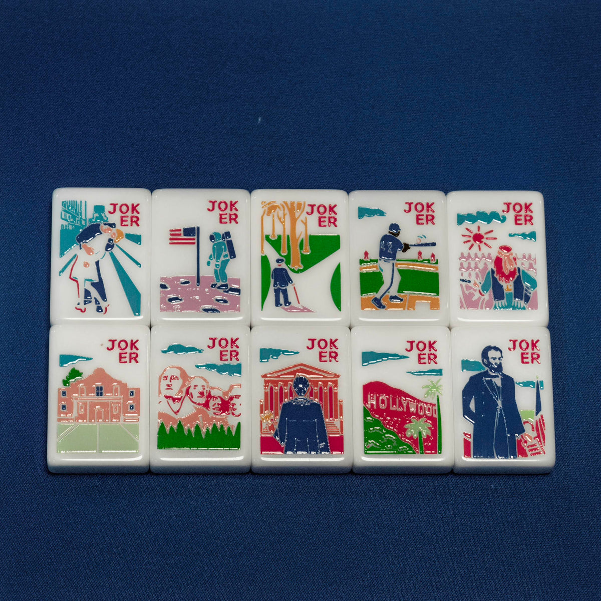 American Road Trip mahjong tile set — detail 4