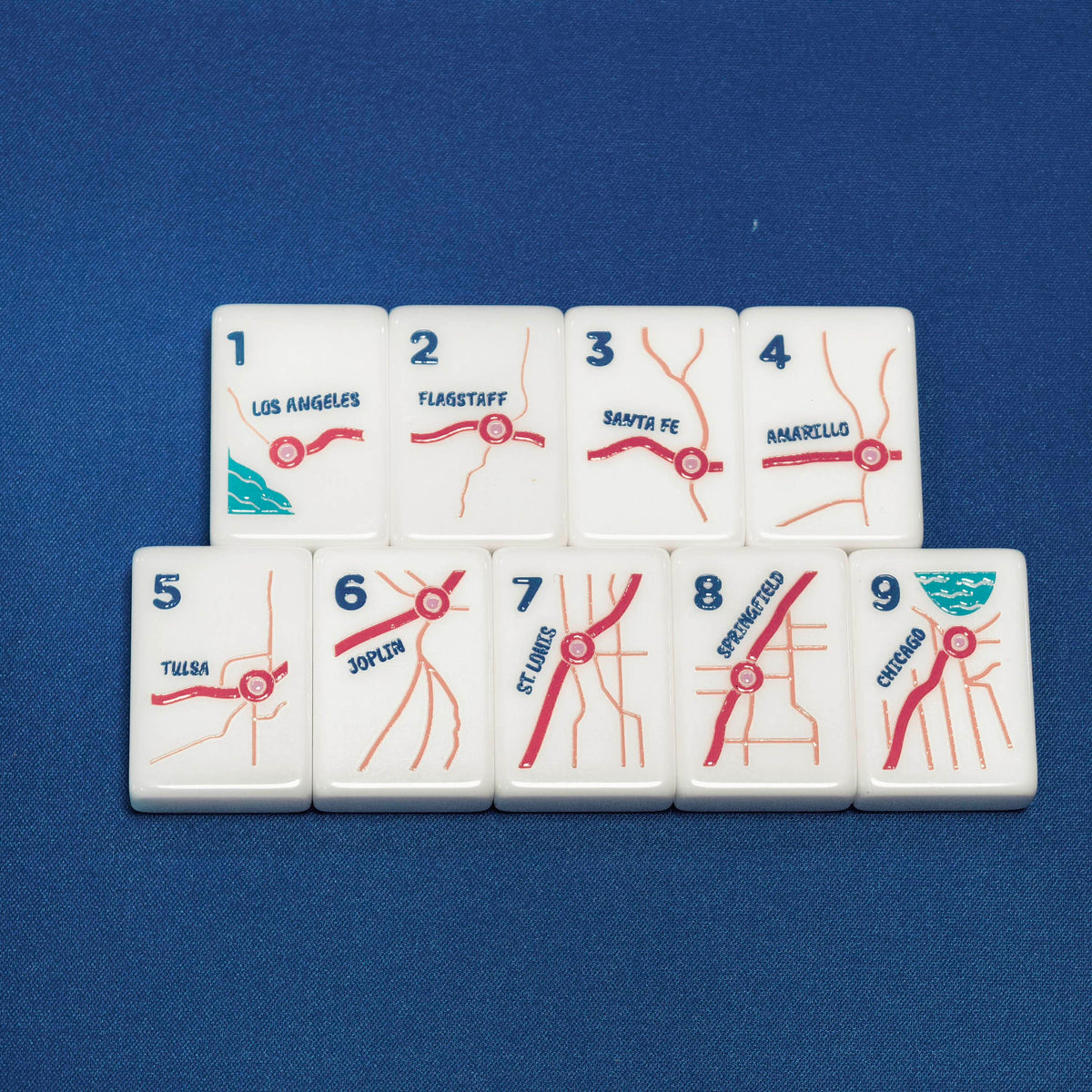 American Road Trip mahjong tile set — detail 6