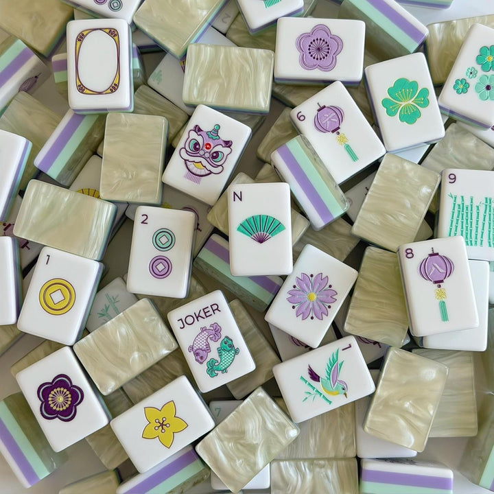 Bloom Lavender Mint | American Mahjong Tiles Set