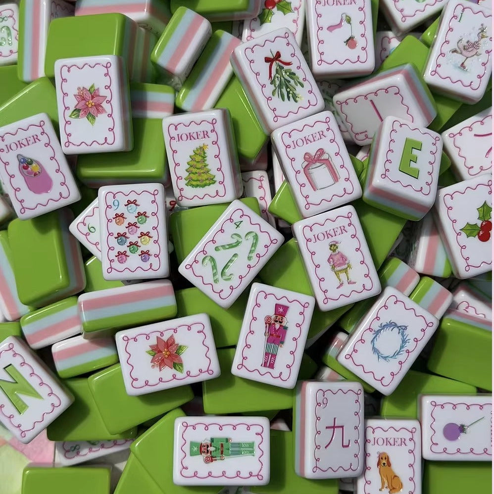Christmas Grinch | American Mahjong Tiles Set