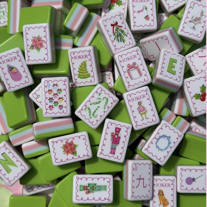Christmas Grinch | American Mahjong Tiles Set