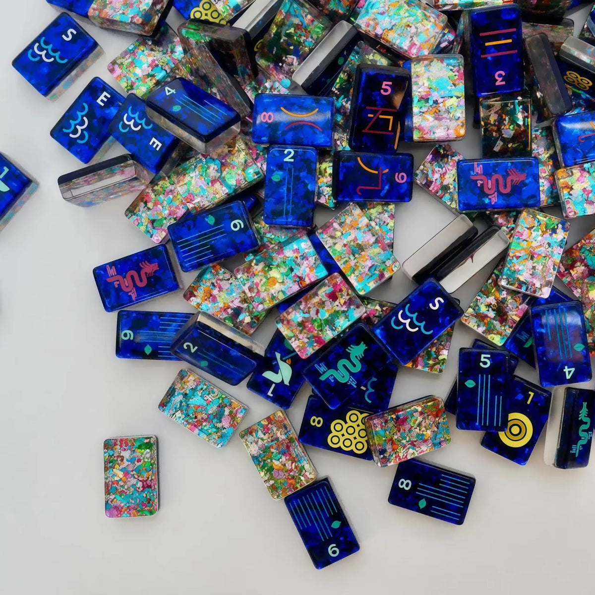 Confetti Sapphire��American Mahjong Tiles Set