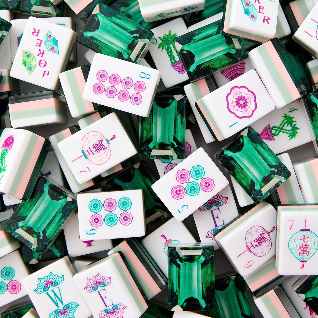 Emerald Glow | American Mahjong Tiles Set