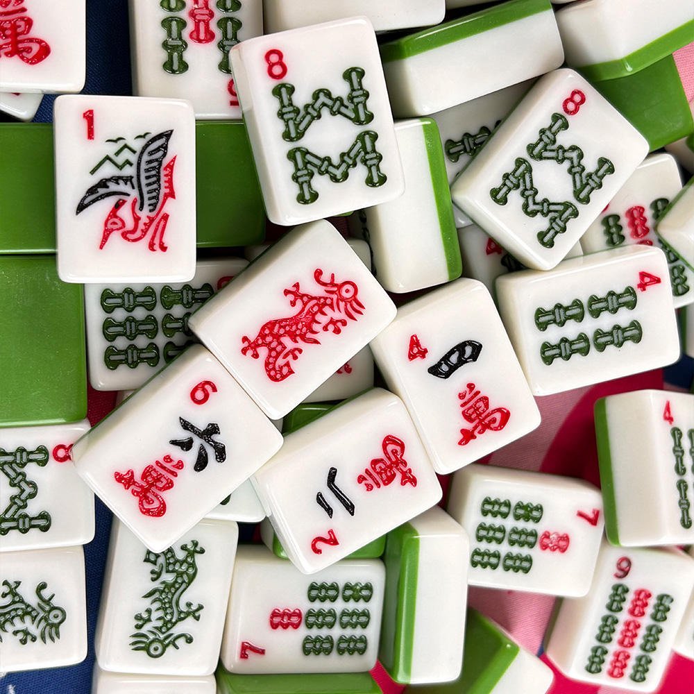Emerald Line | American Mahjong Tiles Set