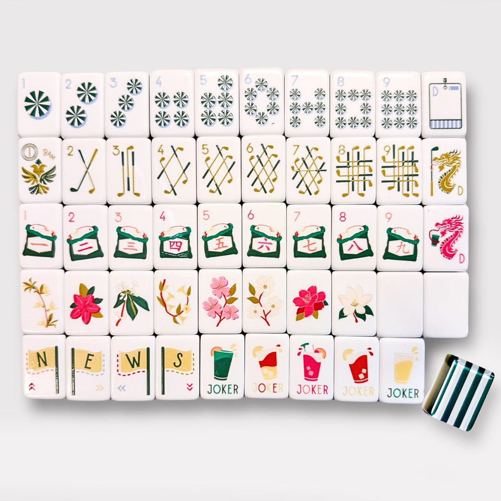 Fairways Flowers | American Mahjong Tiles Set