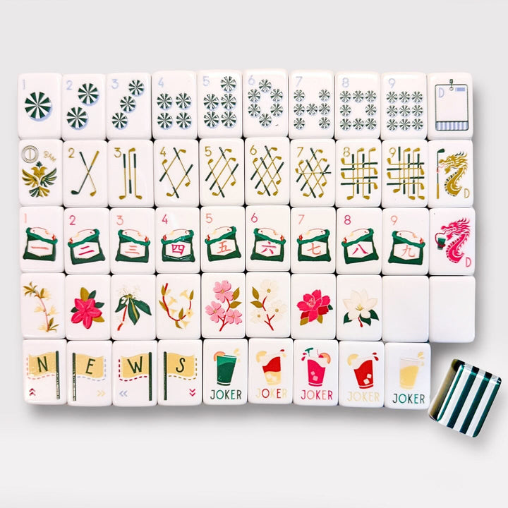 Fairways Flowers | American Mahjong Tiles Set