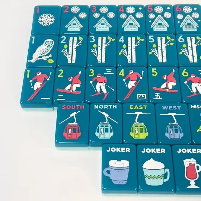 Winter Ski Lodge  | American Mahjong Tiles Set — gallery image 2