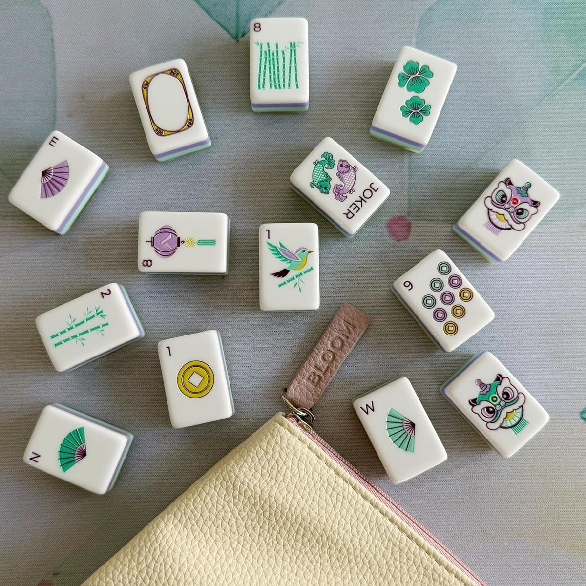 Bloom Lavender Mint | American Mahjong Tiles Set — gallery image 3