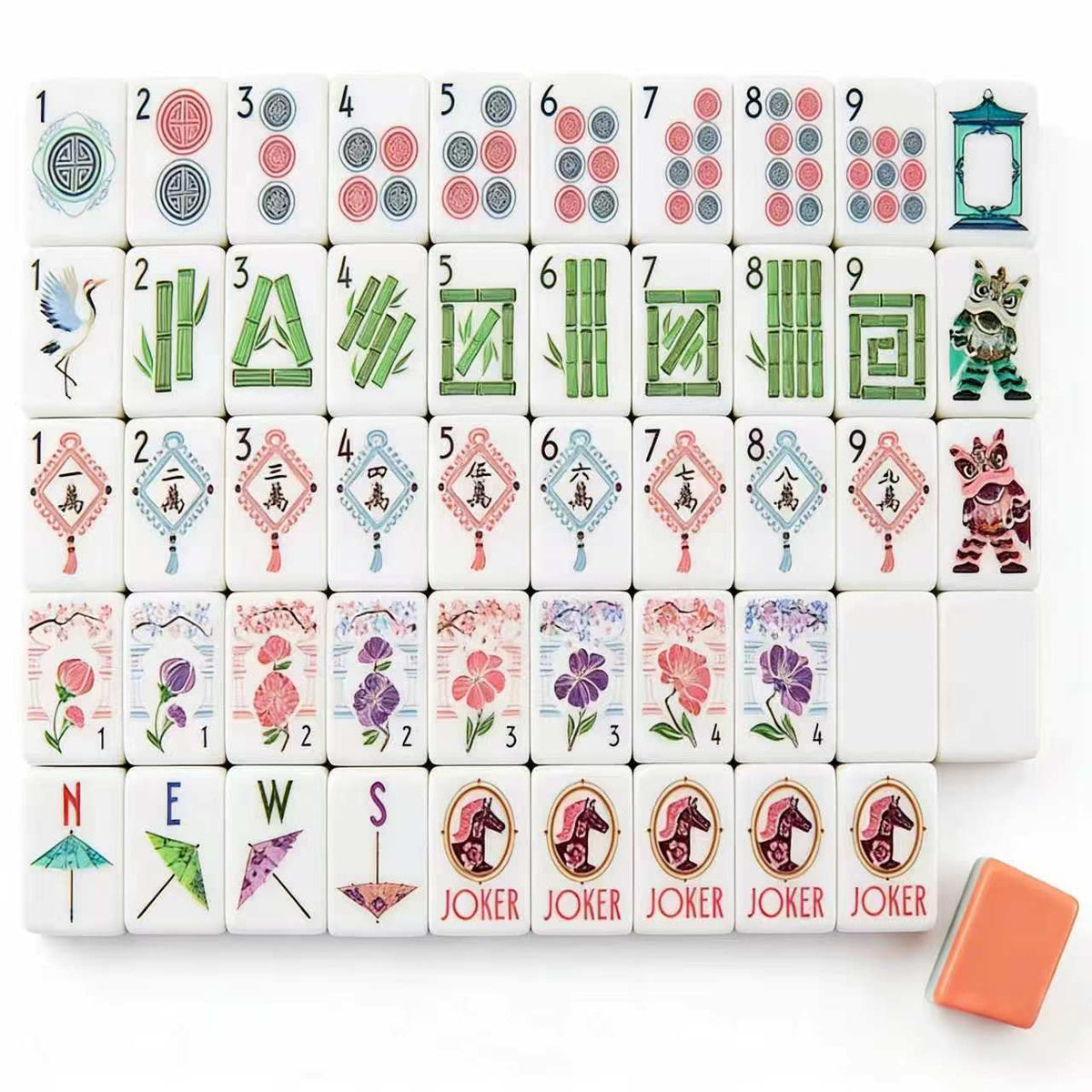 Peach Breeze | American Mahjong Tiles Set — gallery image 2
