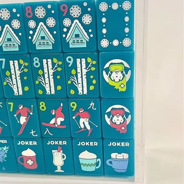 Winter Ski Lodge  | American Mahjong Tiles Set — gallery image 3