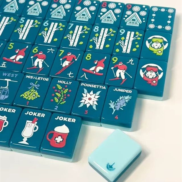 Winter Ski Lodge  | American Mahjong Tiles Set — gallery image 4