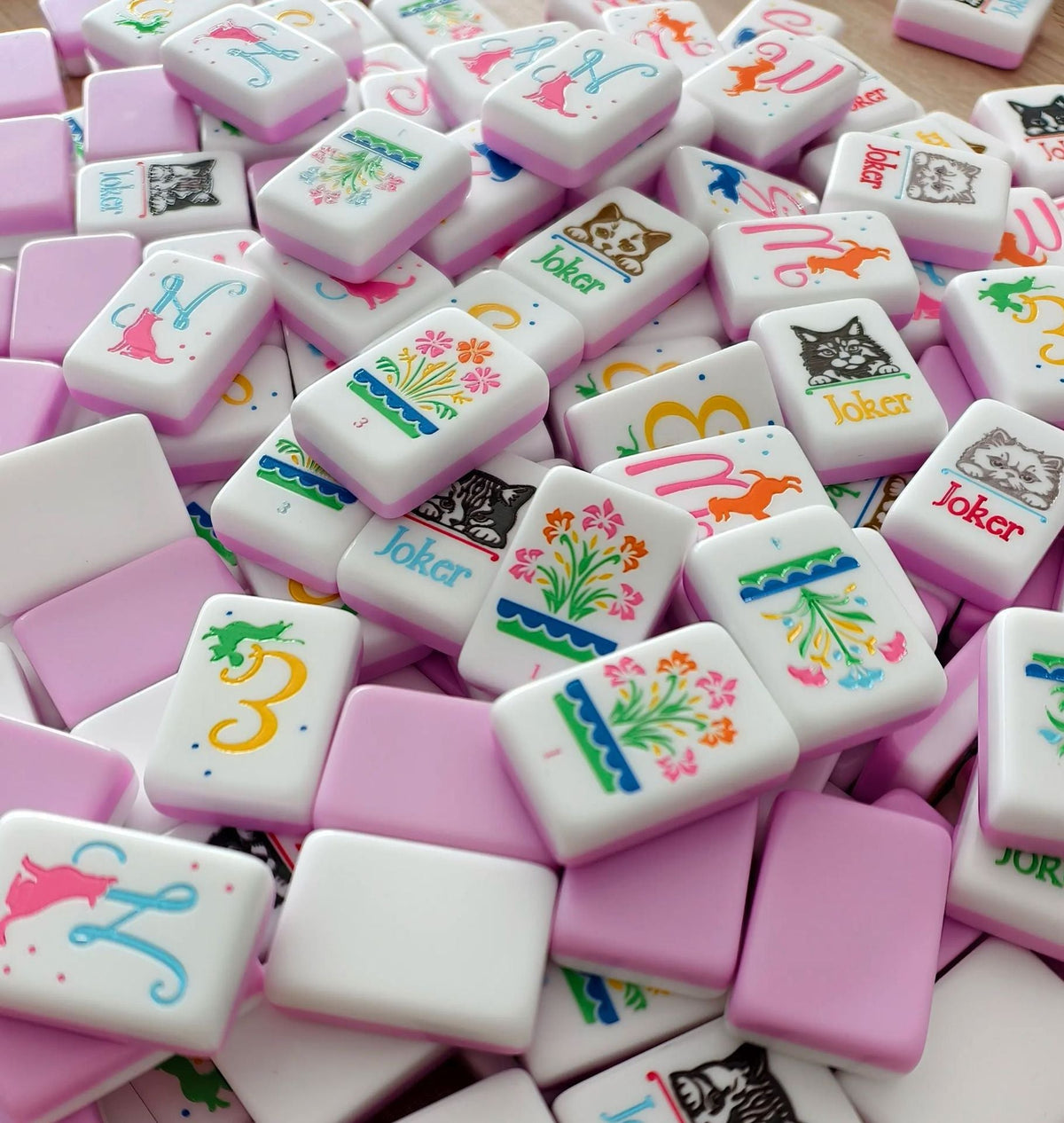 Cute Cat & Dog | American Mahjong Tiles Set — gallery image 3