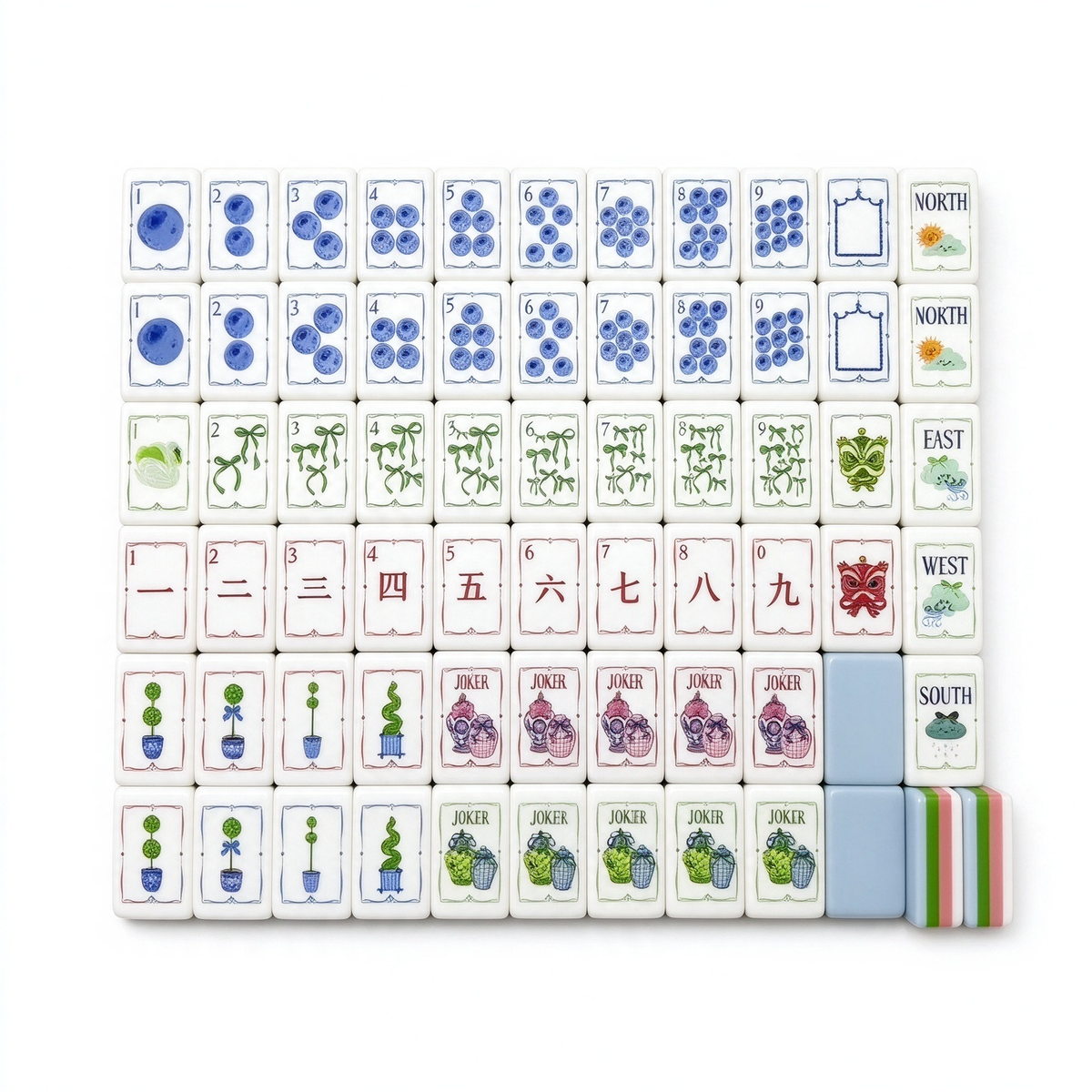 Pastel Garden锟斤拷American Tiles Mahjong Set — gallery image 2