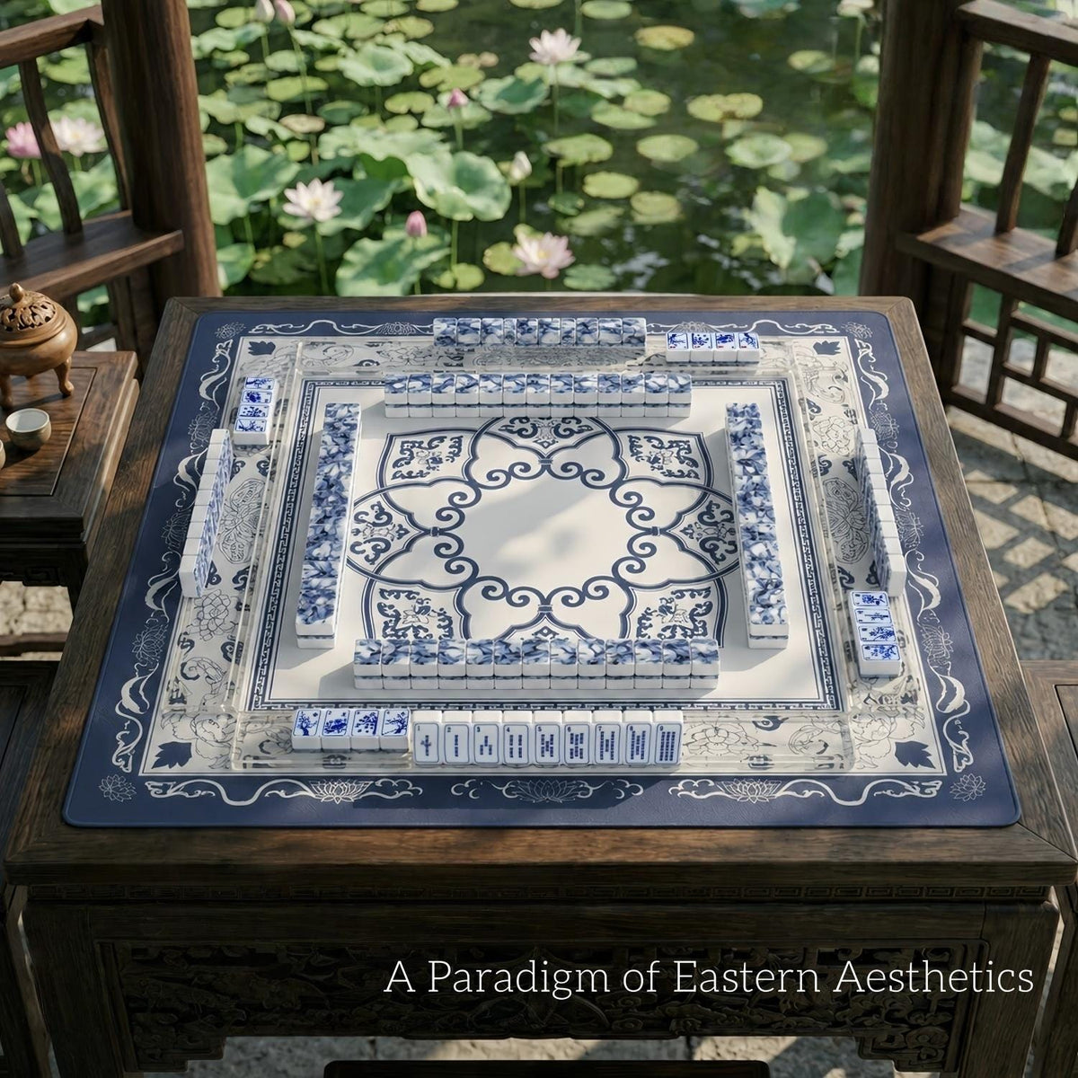 Blue and White Porcelain | American Mahjong Tiles Set — gallery image 3