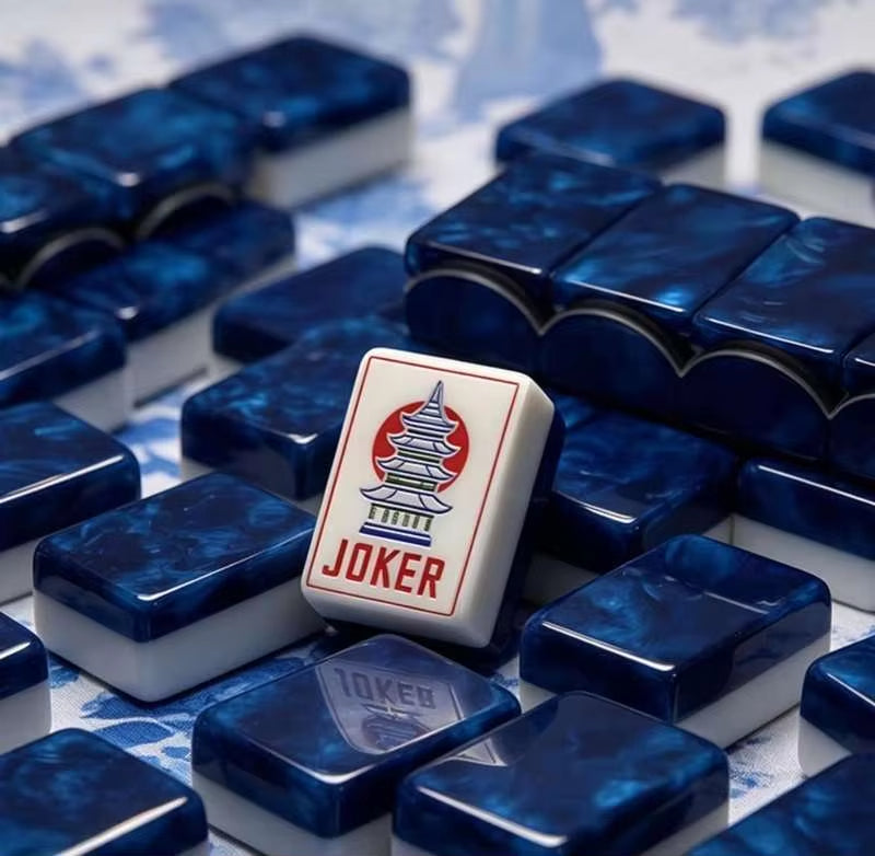 Pagoda Sapphire | American Mahjong Tiles Set — gallery image 3