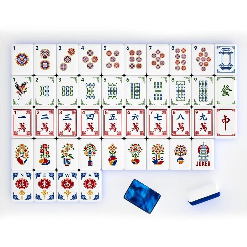 Pagoda Sapphire | American Mahjong Tiles Set — gallery image 2