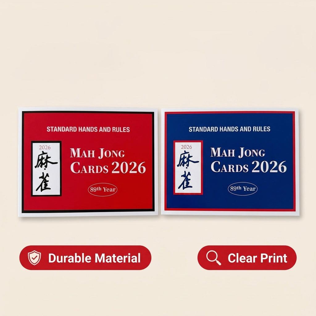 2026 Standard Hands & Rules Mah Jong Cards (Set of 4) — gallery image 3