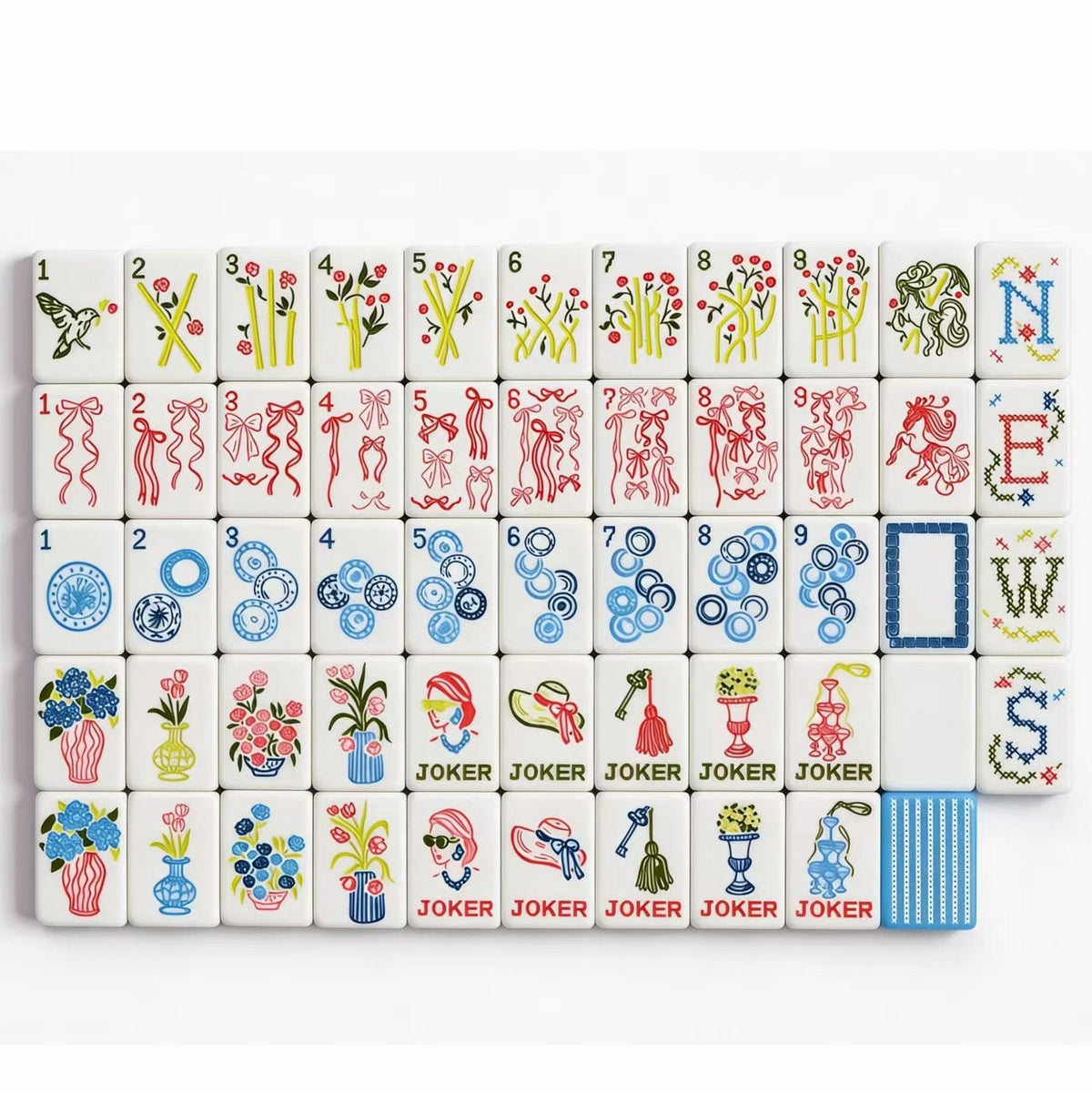 Navy Stripe | American Mahjong Tiles Set — gallery image 2
