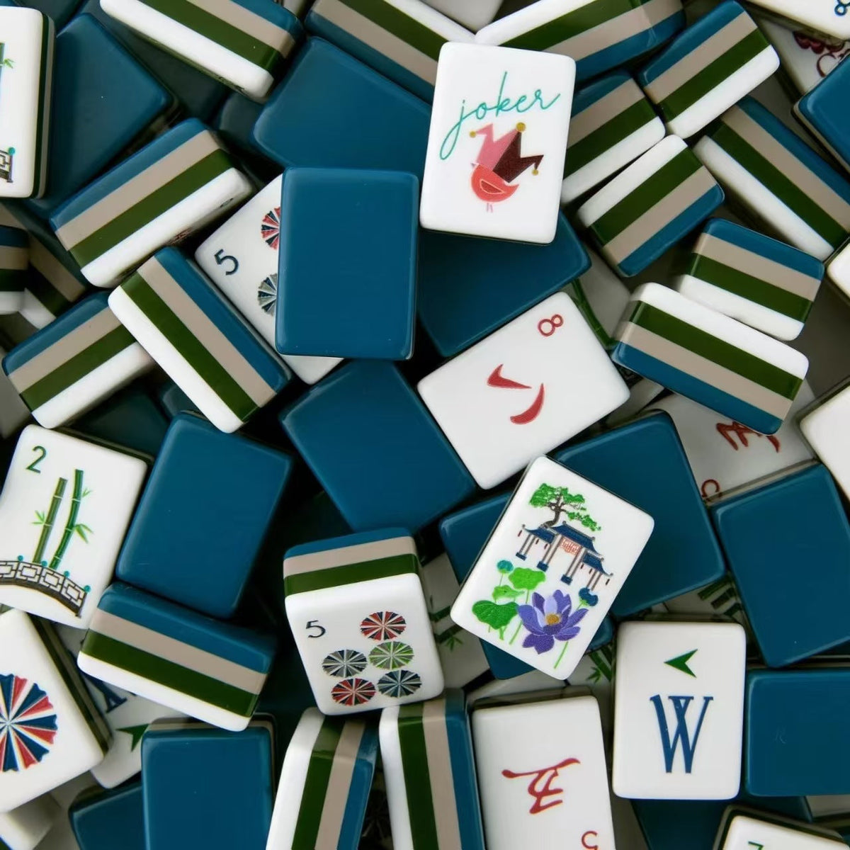 Midnight Lagoon | American Mahjong Tiles Set
