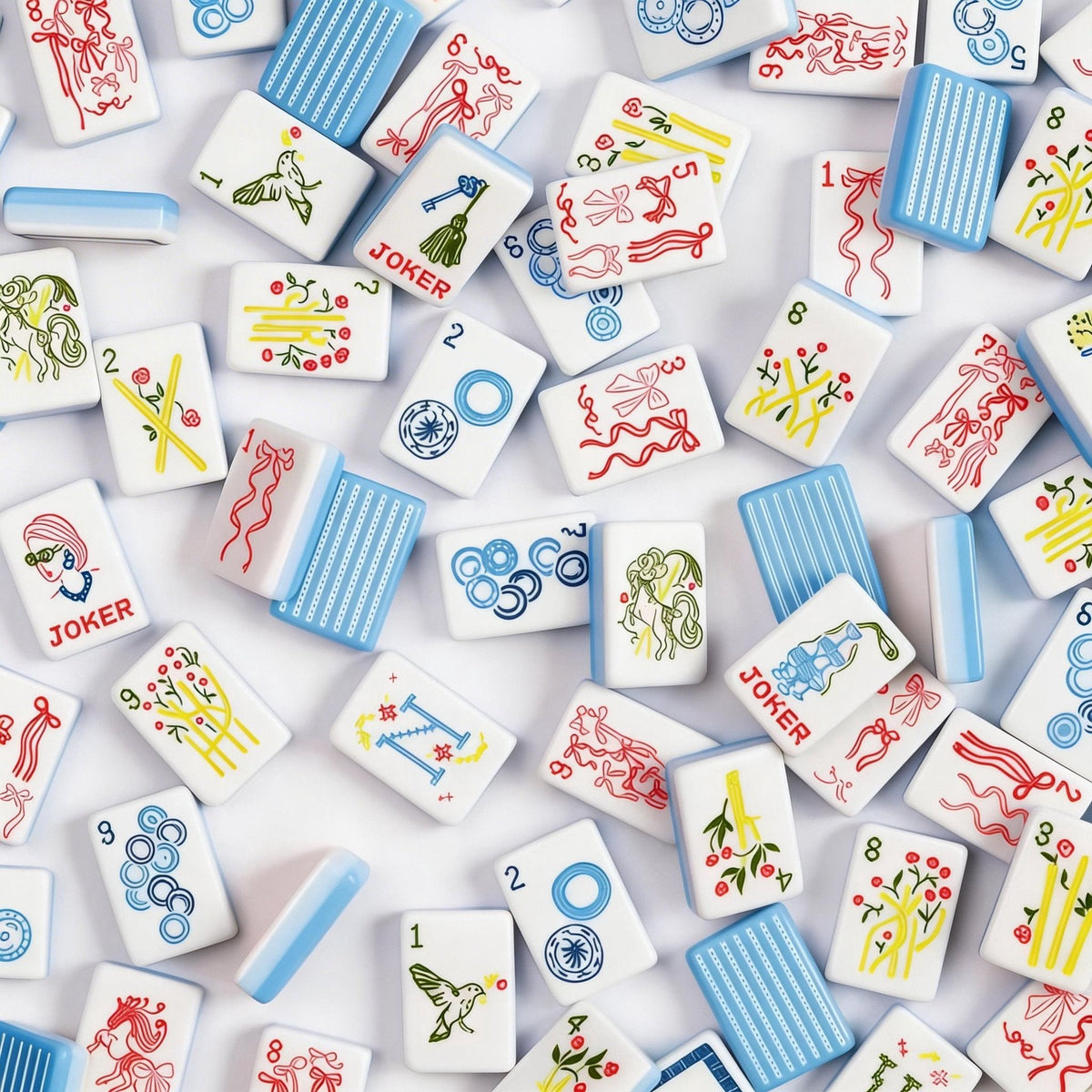 Navy Stripe | American Mahjong Tiles Set