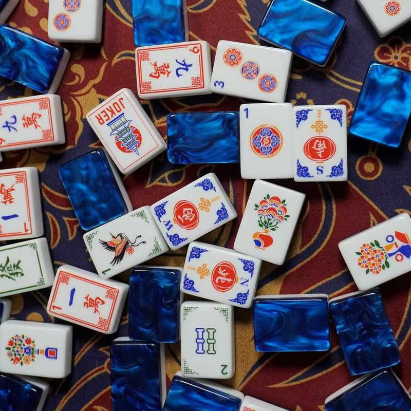 Pagoda Sapphire | American Mahjong Tiles Set