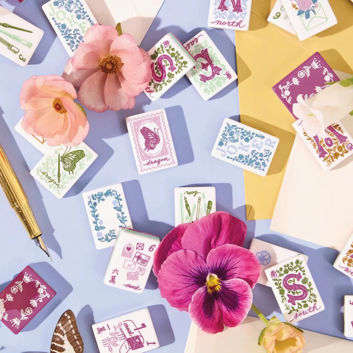 Postal Petal | American Mahjong Tiles Set