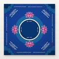 Deep Blue & Focus | Mahjong Mat