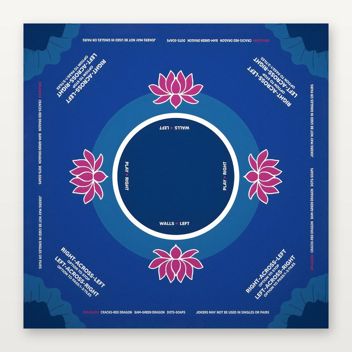 Deep Blue & Focus | Mahjong Mat