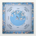 Light Blue & Serene | Mahjong Mat