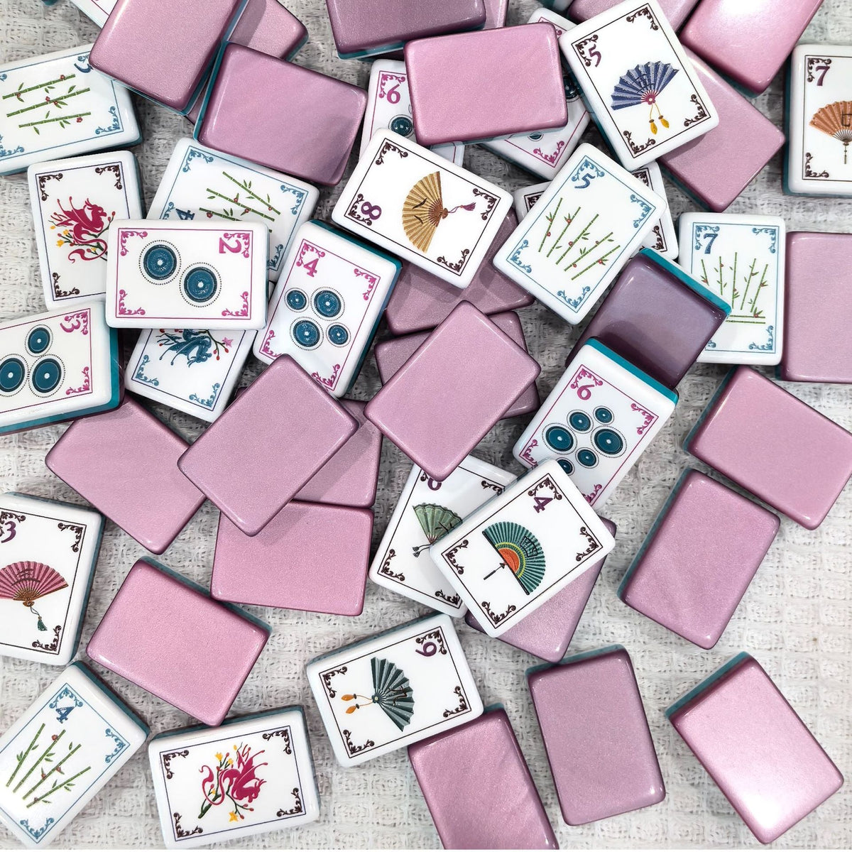 Shimmery Pink | American Mahjong Tiles Set