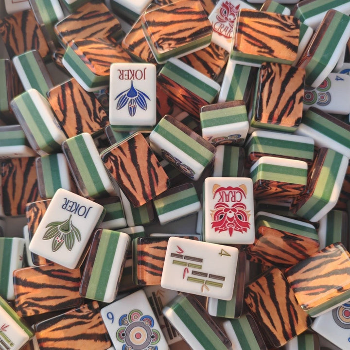 Tiger Lotus | American Mahjong Tiles Set