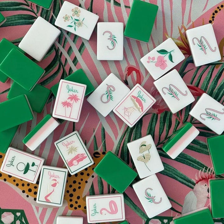 Tropical Flamingo | American Mahjong Tiles Set
