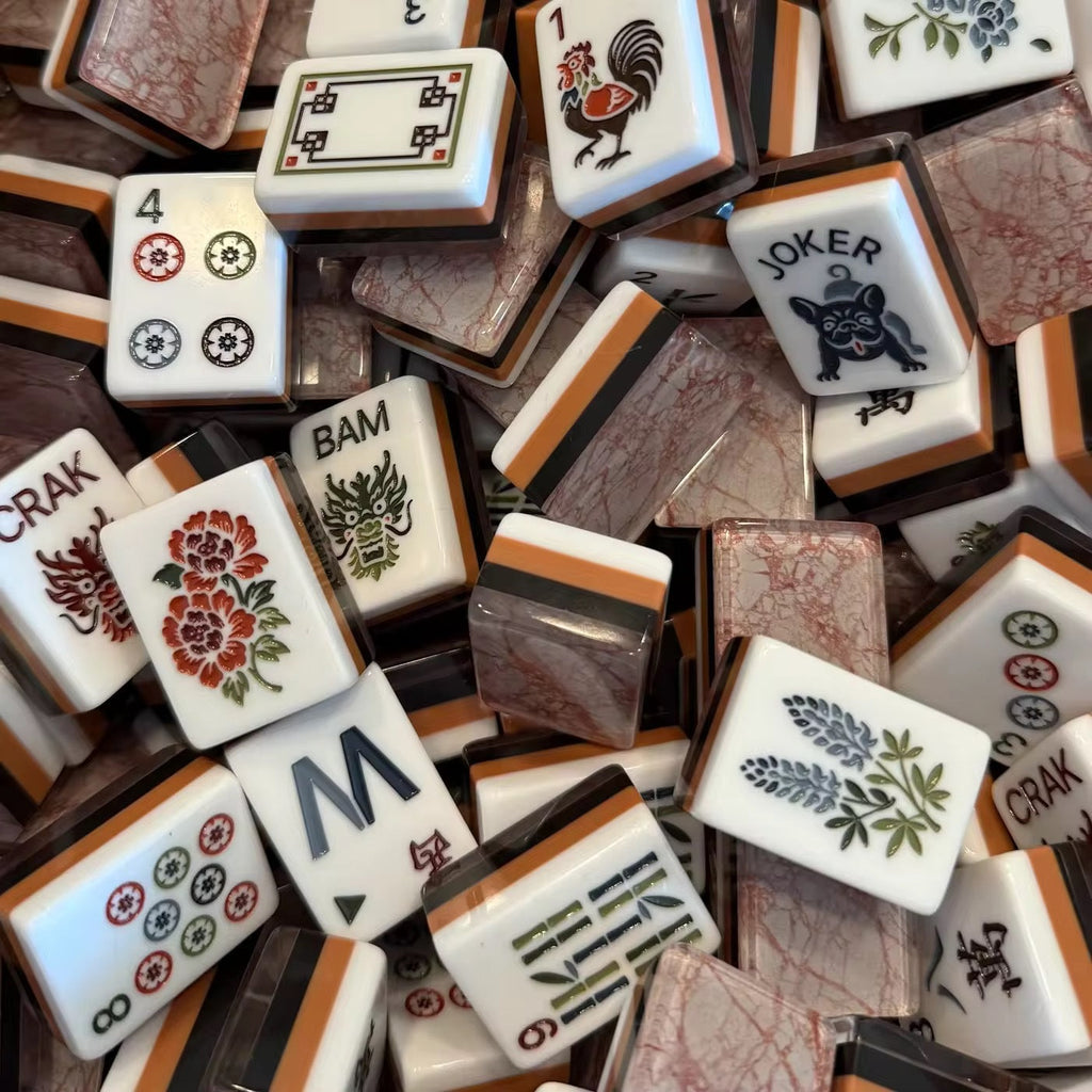 Vintage Marble��American Mahjong Tiles Set